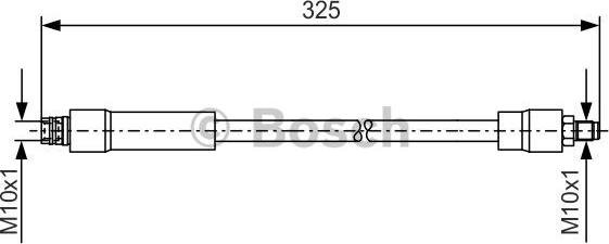 BOSCH 1 987 476 082 - Тормозной шланг autospares.lv