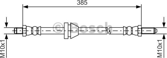 BOSCH 1 987 476 021 - Тормозной шланг autospares.lv