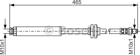 BOSCH 1 987 476 079 - Тормозной шланг autospares.lv