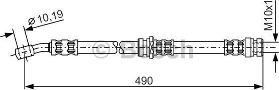 BOSCH 1 987 476 076 - Тормозной шланг autospares.lv