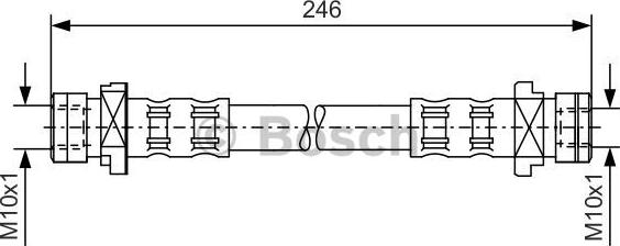 BOSCH 1 987 476 071 - Тормозной шланг autospares.lv