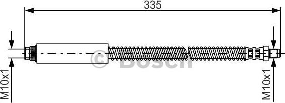 BOSCH 1 987 476 078 - Тормозной шланг autospares.lv