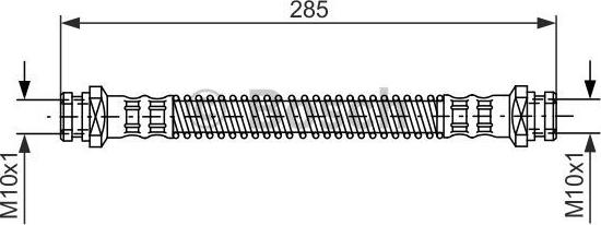 BOSCH 1 987 476 194 - Тормозной шланг autospares.lv