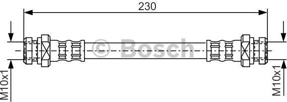 BOSCH 1 987 476 195 - Тормозной шланг autospares.lv