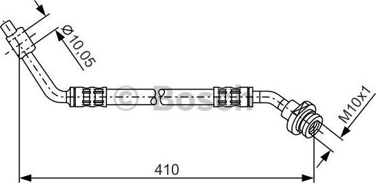 BOSCH 1 987 476 197 - Тормозной шланг autospares.lv