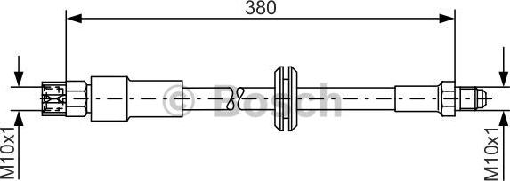 BOSCH 1 987 476 140 - Тормозной шланг autospares.lv