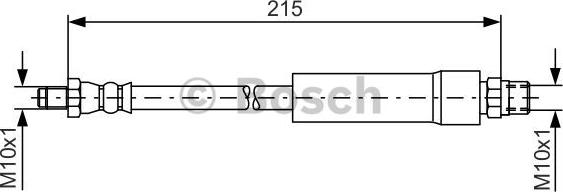 BOSCH 1 987 476 142 - Тормозной шланг autospares.lv