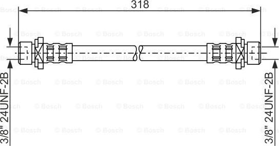 BOSCH 1 987 476 165 - Тормозной шланг autospares.lv