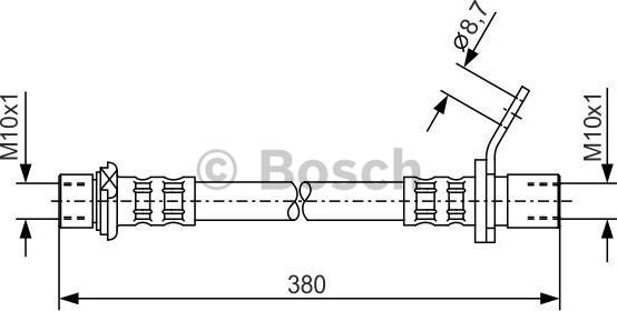 BOSCH 1 987 476 162 - Тормозной шланг autospares.lv