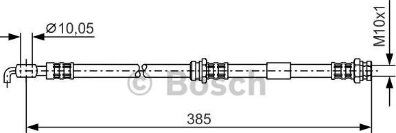 BOSCH 1 987 476 110 - Тормозной шланг autospares.lv