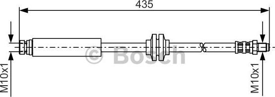 BOSCH 1 987 476 182 - Тормозной шланг autospares.lv