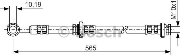 BOSCH 1 987 476 133 - Тормозной шланг autospares.lv