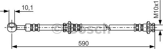 BOSCH 1 987 476 122 - Тормозной шланг autospares.lv