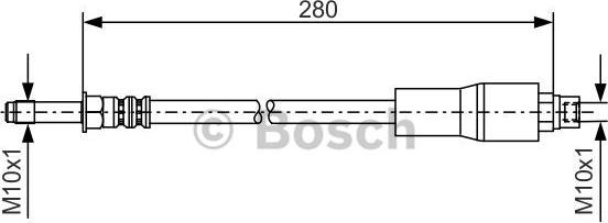 BOSCH 1 987 476 173 - Тормозной шланг autospares.lv