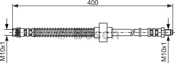 BOSCH 1 987 476 844 - Тормозной шланг autospares.lv