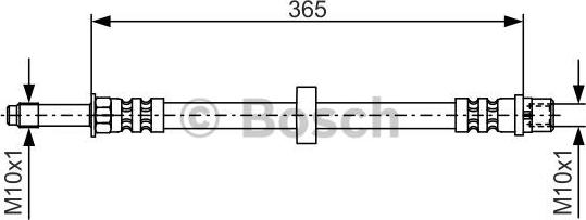 BOSCH 1 987 476 851 - Тормозной шланг autospares.lv