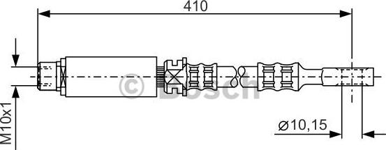 BOSCH 1 987 476 805 - Тормозной шланг autospares.lv