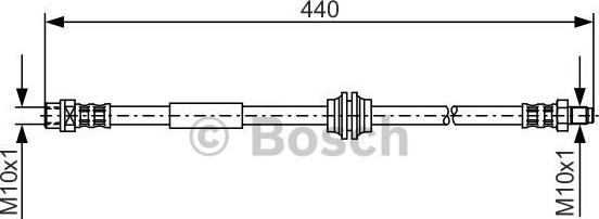 BOSCH 1 987 476 808 - Тормозной шланг autospares.lv