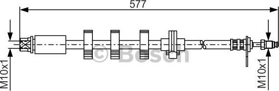 BOSCH 1 987 476 810 - Тормозной шланг autospares.lv