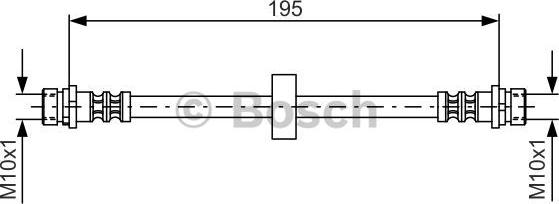 BOSCH 1 987 476 884 - Тормозной шланг autospares.lv