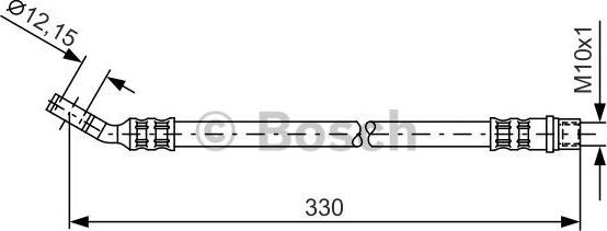 BOSCH 1 987 476 365 - Тормозной шланг autospares.lv