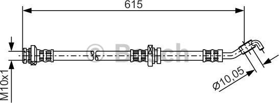 BOSCH 1 987 476 362 - Тормозной шланг autospares.lv