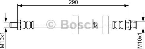 BOSCH 1 987 476 334 - Тормозной шланг autospares.lv