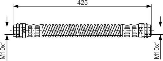 BOSCH 1 987 476 330 - Тормозной шланг autospares.lv