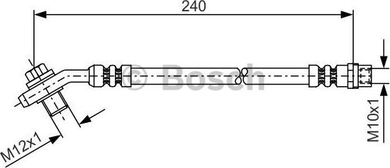 BOSCH 1 987 476 332 - Тормозной шланг autospares.lv