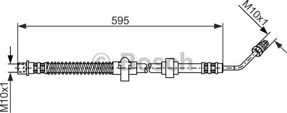 BOSCH 1 987 476 374 - Тормозной шланг autospares.lv