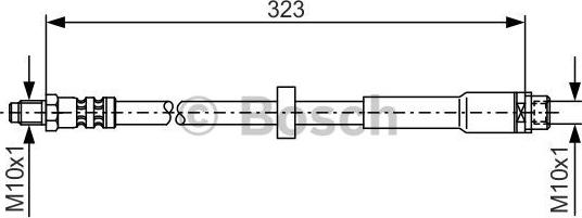 BOSCH 1 987 476 293 - Тормозной шланг autospares.lv