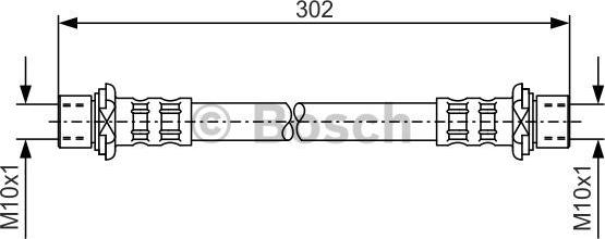 BOSCH 1 987 476 259 - Тормозной шланг autospares.lv