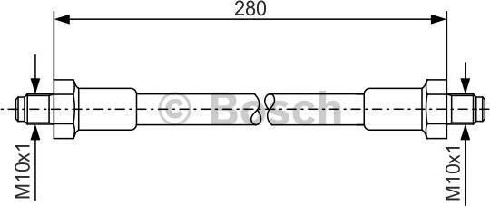 BOSCH 1 987 476 267 - Тормозной шланг autospares.lv