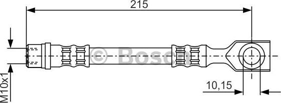 BOSCH 1 987 476 201 - Тормозной шланг autospares.lv