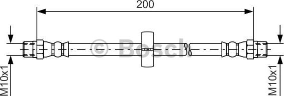 BOSCH 1 987 476 219 - Тормозной шланг autospares.lv