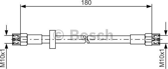 BOSCH 1 987 476 216 - Тормозной шланг autospares.lv