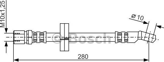 BOSCH 1 987 476 239 - Тормозной шланг autospares.lv