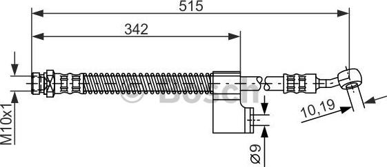 BOSCH 1 987 476 236 - Тормозной шланг autospares.lv