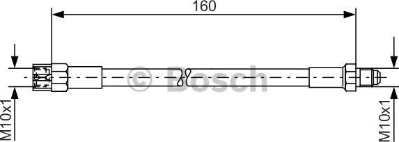 BOSCH 1 987 476 230 - Тормозной шланг autospares.lv