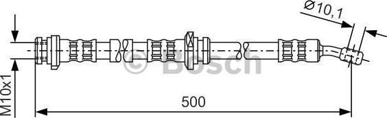 BOSCH 1 987 476 279 - Тормозной шланг autospares.lv