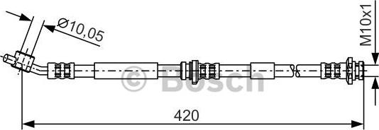 BOSCH 1 987 476 790 - Тормозной шланг autospares.lv