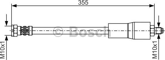 BOSCH 1 987 476 751 - Тормозной шланг autospares.lv