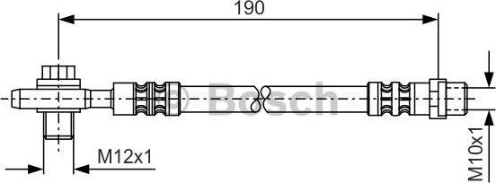 BOSCH 1 987 476 719 - Тормозной шланг autospares.lv