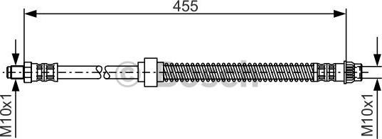 BOSCH 1 987 476 785 - Тормозной шланг autospares.lv