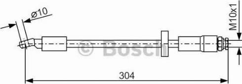 BOSCH 1 987 476 739 - Тормозной шланг autospares.lv