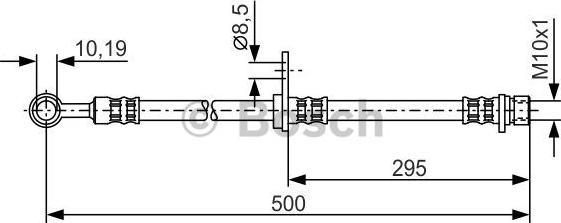 BOSCH 1 987 476 736 - Тормозной шланг autospares.lv