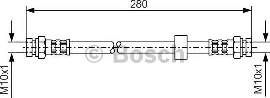 BOSCH 1 987 476 732 - Тормозной шланг autospares.lv