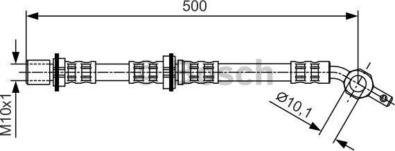 BOSCH 1 987 476 723 - Тормозной шланг autospares.lv