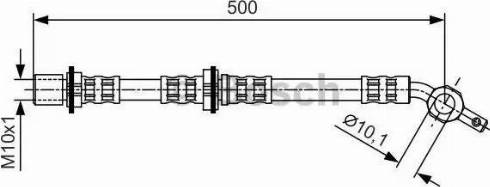 BOSCH 1 987 476 722 - Тормозной шланг autospares.lv