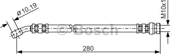 BOSCH 1 987 476 772 - Тормозной шланг autospares.lv